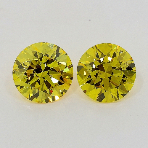 0.56 Carat Fancy Deep   Yellow  BR SI1 GIA