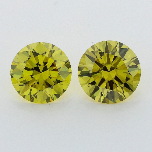 0.75 Carat Fancy Deep   Yellow  BR VS1 GIA
