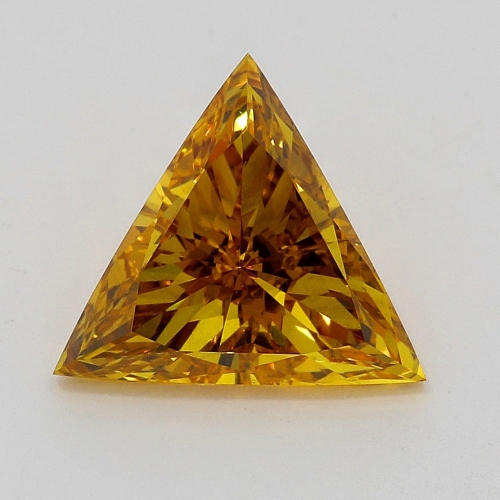 0.51 Carat Fancy Deep   Orange Yellow TR VS2 GIA