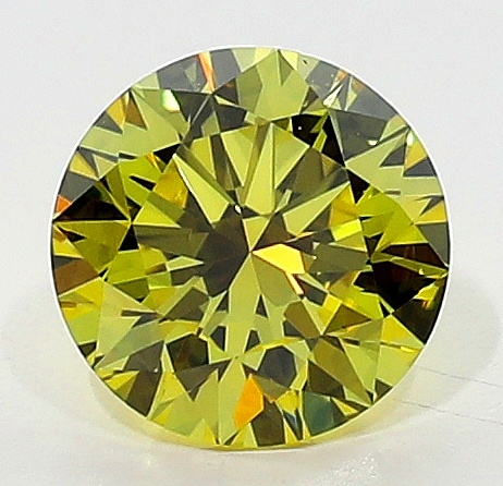 0.42 Carat Fancy Deep   Yellow  BR VS1 GIA