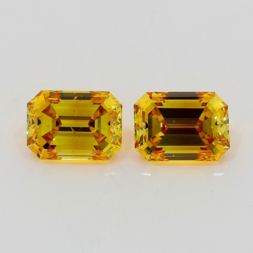 0.24 Carat Fancy Deep Orangy  Yellow  EM SI2 GIA