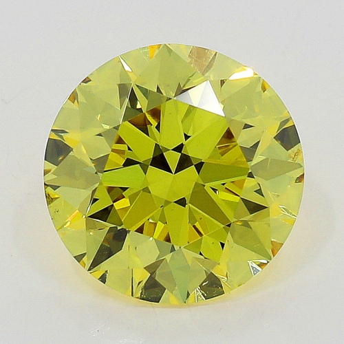 0.71 Carat Fancy Intense   Yellow  BR SI1 GIA