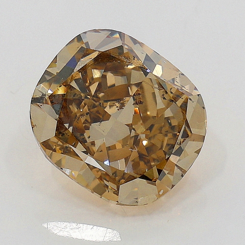 1.02 Carat Fancy Dark Yellowish  Brown  CU SI1 GIA