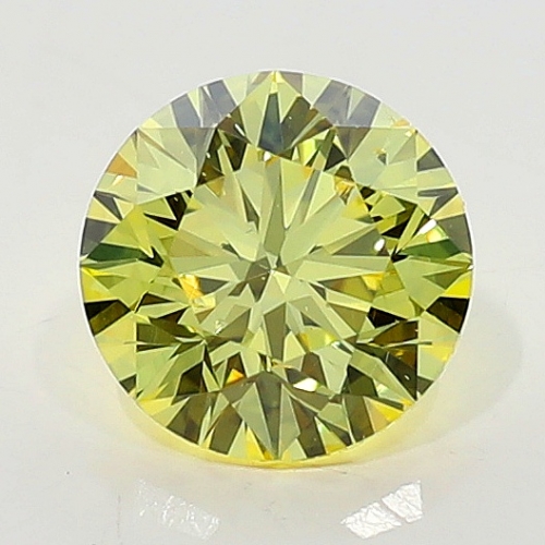 0.50 Carat Fancy Intense   Yellow  BR SI2 GIA