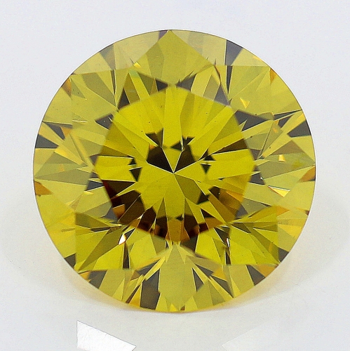 1.22 Carat Fancy Deep Brownish Greenish Yellow  BR VS2 GIA