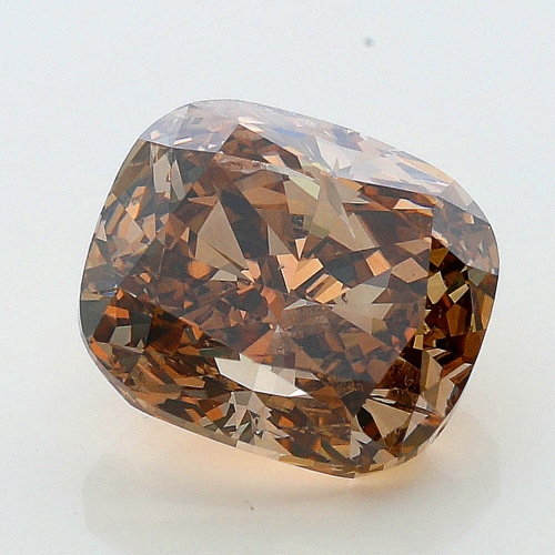 1.01 Carat Fancy Dark Orangy  Brown  CU I1 GIA