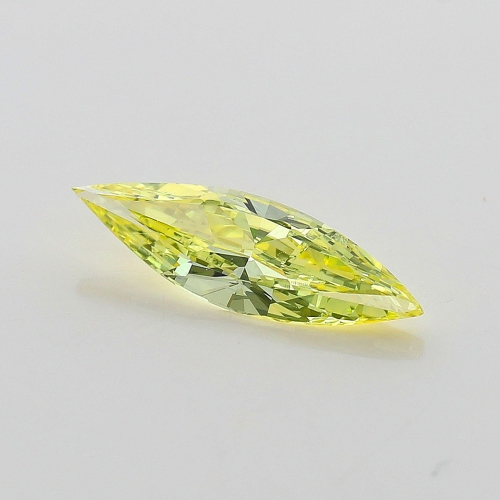 0.47 Carat Fancy Intense   Yellow  MQ VS2 GIA