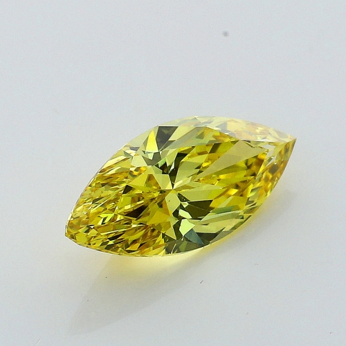 0.40 Carat Fancy Intense   Yellow  MQ SI1 GIA