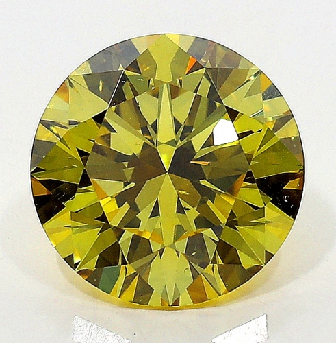 1.72 Carat Fancy Deep Brownish  Yellow  BR VS2 GIA