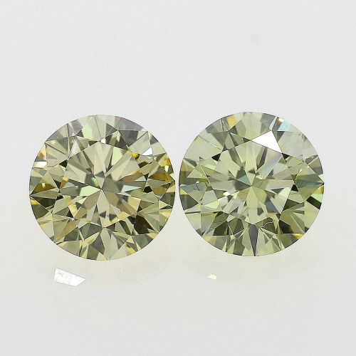 0.50 Carat Fancy Brownish  Yellow  BR VS2 GIA