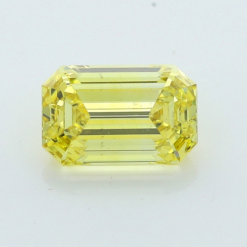 0.44 Carat Fancy Intense Yellow    EM VS2 GIA
