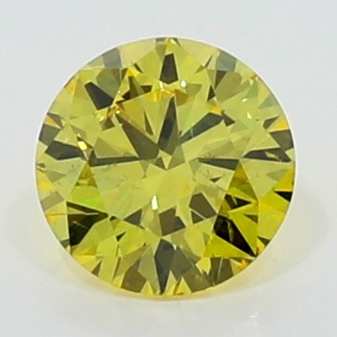 WAD39-031IABBA 0.28 Carat Fancy Vivid Yellow    BR SI1 GIA