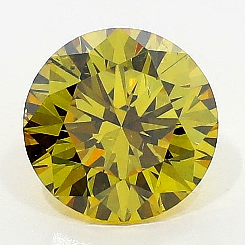 WAD39-31B22 0.50 Carat Fancy Deep Yellow  Greenish Greenish BR SI2 GIA