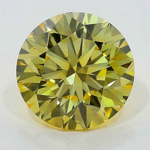 WAD39-31B28 0.53 Carat Fancy Deep Yellow    BR VS1 GIA