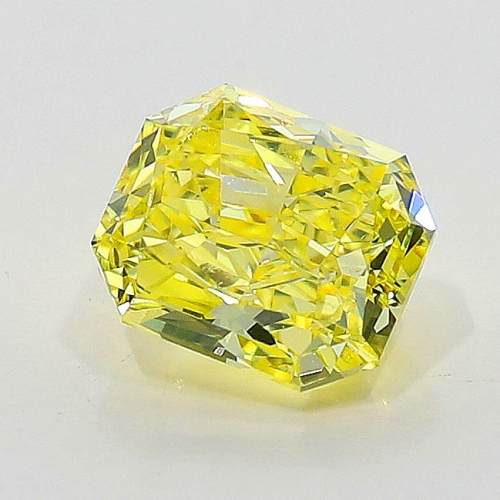 0.74 Carat Fancy Intense   Yellow  RAD VS1 GIA
