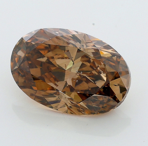 1.21 Carat Fancy Dark Orange Brown   OV SI2 GIA
