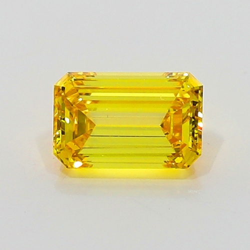 0.30 Carat Fancy Vivid Orangy  Yellow  EM IF GIA
