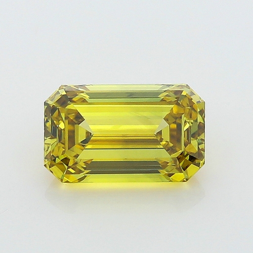 1.01 Carat Fancy Deep Yellow  Brownish Greenish EM VVS1 GIA