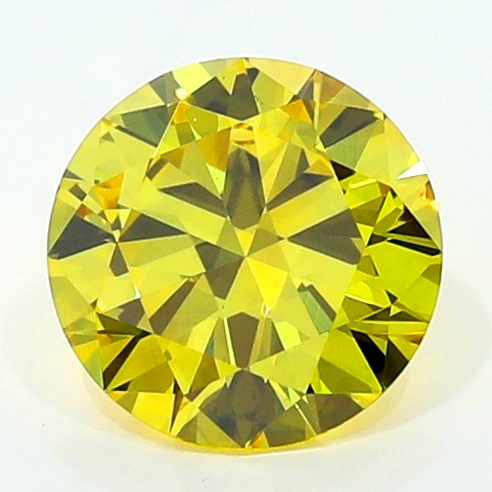 0.69 Carat Fancy Vivid Yellow    BR VS2 GIA