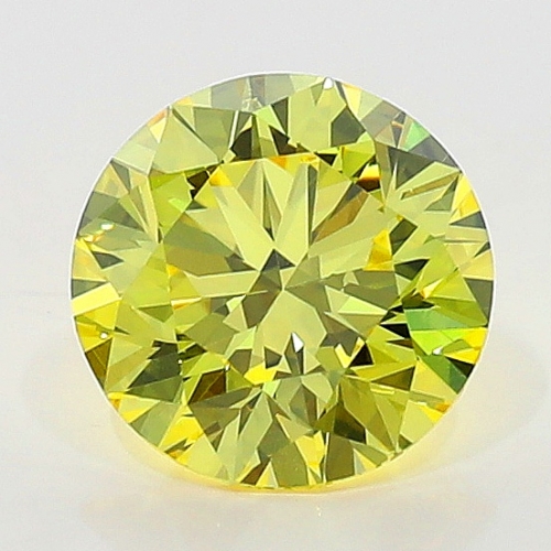 0.70 Carat Fancy Intense   Yellow  BR VVS2 GIA