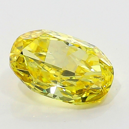 0.43 Carat Fancy Vivid   Yellow  OV VS2 GIA