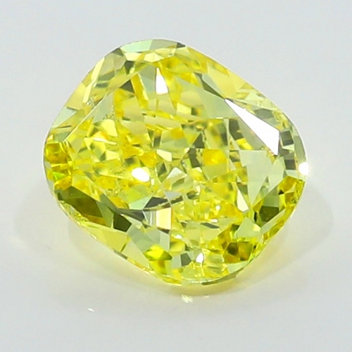 0.50 Carat Fancy Vivid Yellow    CU VS2 GIA