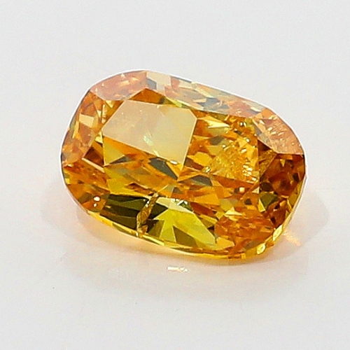 0.34 Carat Fancy Vivid   Yellow  Orange CU  GIA