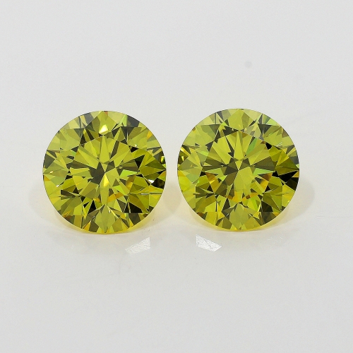 0.72 Carat Fancy Deep   Yellow  BR VS1 GIA