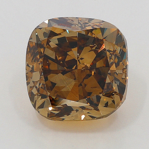 1.50 Carat Fancy Dark Yellowish  Brown  CU SI1 GIA