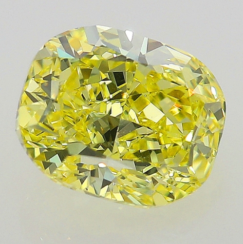 0.71 Carat Fancy Intense   Yellow  CU VS2 GIA