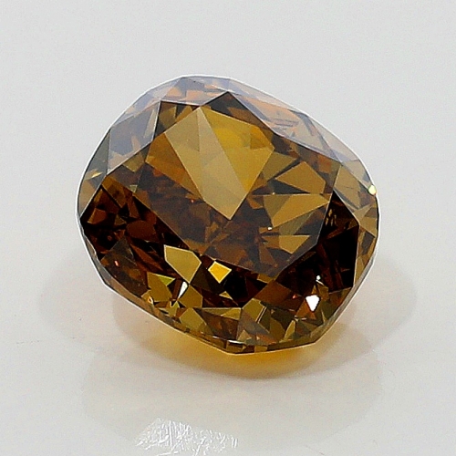 0.91 Carat Fancy Dark Yellowish  Brown  CU SI1 GIA