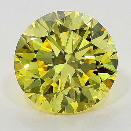 1.01 Carat Fancy Intense   Yellow  BR SI1 GIA