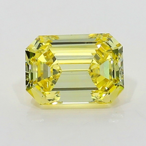 0.43 Carat Fancy Intense   Yellow  EM VS1 GIA