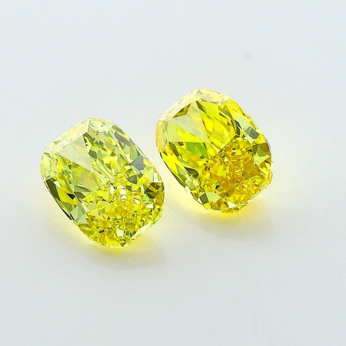 0.70 Carat Fancy Vivid   Yellow  CU VS2 GIA