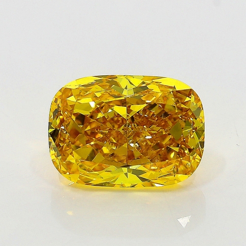 2.02 Carat Fancy Vivid Orangy  Yellow  CU VS2 GIA