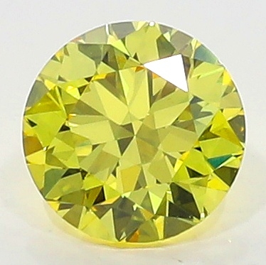 0.30 Carat Fancy Vivid   Yellow  BR VS2 GIA