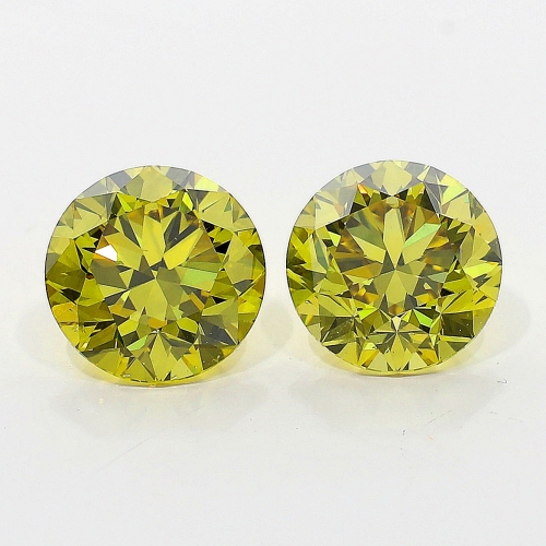 1.01 Carat Fancy Deep Brownish Greenish Yellow  BR VVS2 GIA