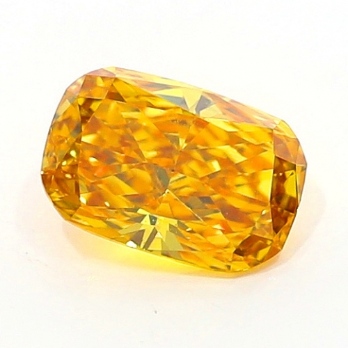 0.26 Carat Fancy Vivid   Yellow Orange CU VS1 GIA