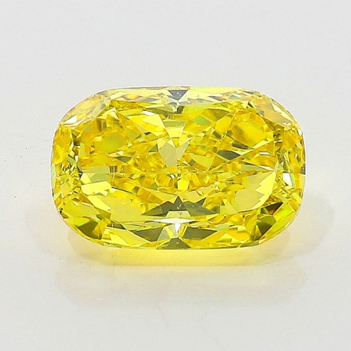 1.01 Carat Fancy Vivid   Yellow  CU SI1 GIA