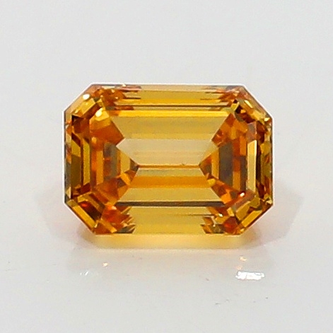 0.20 Carat Fancy Intense   Yellow Orange EM VS2 GIA