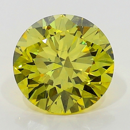 0.71 Carat Fancy Intense   Yellow  BR SI1 GIA