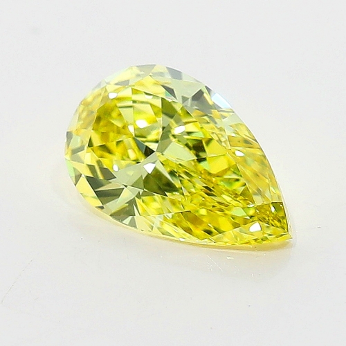 0.71 Carat Fancy Intense   Yellow  PS IF GIA