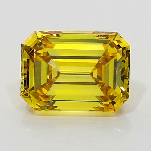 0.57 Carat Fancy Deep Orangy  Yellow  EM VS1 GIA