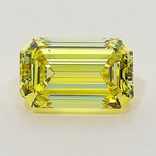 0.50 Carat Fancy Intense   Yellow  EM VS2 GIA