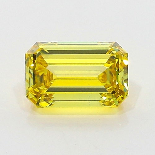 0.48 Carat Fancy Vivid   Yellow  EM VS2 GIA