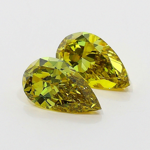 0.50 Carat Fancy Deep Brownish Greenish Yellow  PS VS2 GIA