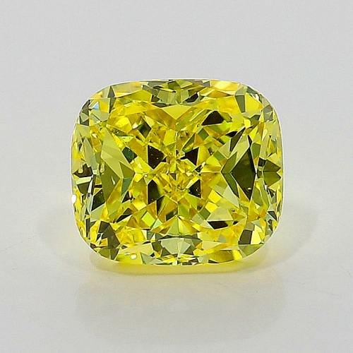 1.01 Carat Fancy Vivid   Yellow  CU SI1 GIA
