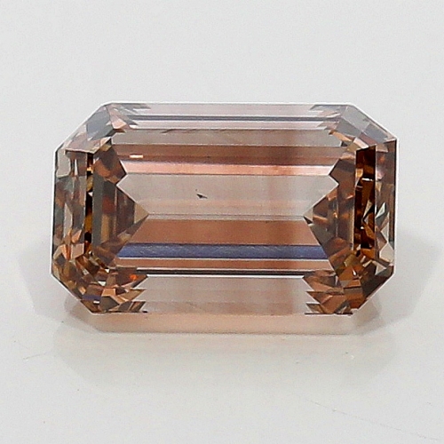 0.70 Carat Fancy Dark Orange Brown  EM SI1 GIA