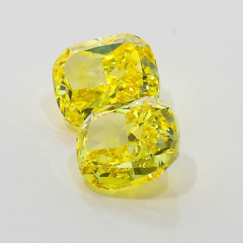 2.01 Carat Fancy Vivid   Yellow  CU SI1 GIA