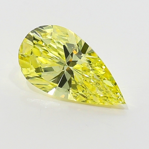 0.37 Carat Fancy Intense   Yellow  PS VS2 GIA